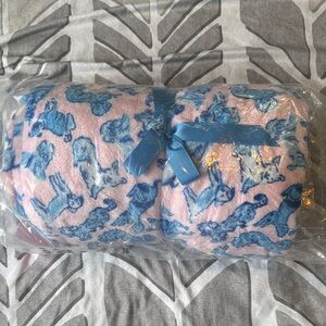 Lilly Pulitzer Pink and Blue Blanket-ruff night
